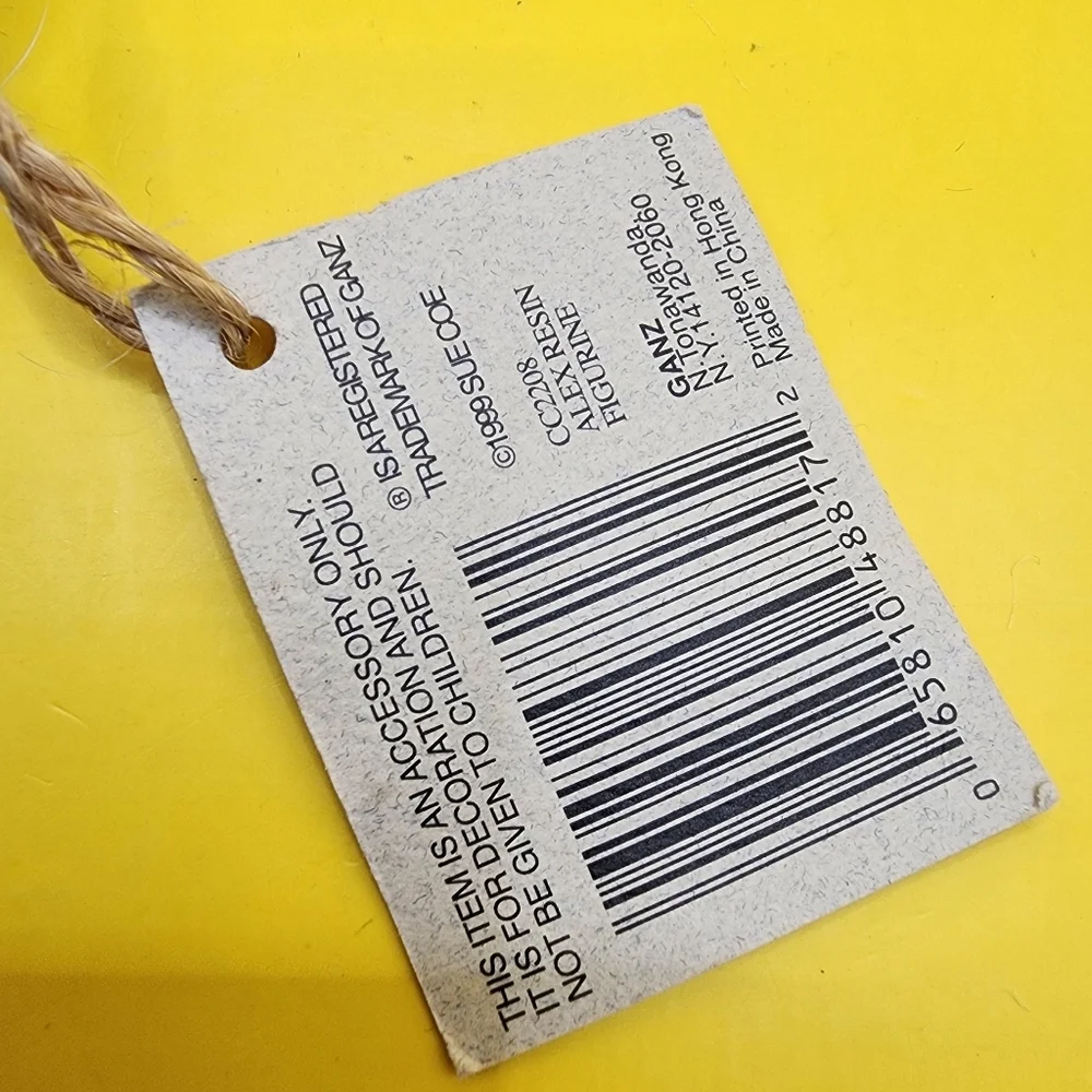 Vintage 1999 Gund Cottage Collectibles Bear Alex 6 Inch Resin Poseable - Picture 4 of 5